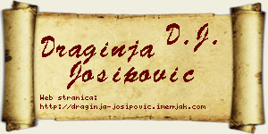 Draginja Josipović vizit kartica